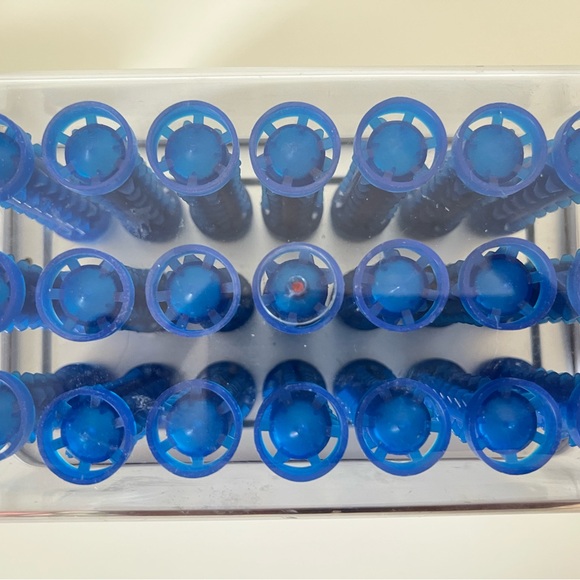 Remington Tight Curls Blue Hot Rollers H-21SP Wax Core Pageant Cheer NO CLIPS - Picture 2 of 5